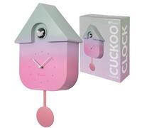 Fisura - Reloj de Cuco Degradado con dial. Reloj Pared. Reloj Pared Original para Regalo. 3 Pilas AA no Incluidas. Medidas : 21,5x8x41,5. Plástico ABS.