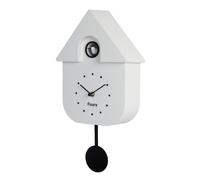 Fisura - Reloj de Cuco Blanco y dial Negro. Reloj Pared. Reloj Pared Original para Regalo. 3 Pilas AA no Incluidas. Medidas: 21,5 x 8 x 41,5. Plástico ABS.