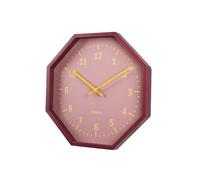 Fisura - Reloj de pared original octogonal . Reloj de cocina moderno. Reloj de Pared moderno. 30 centímetros de diámetro. ABS y Cristal. 1 Pila AA. Variedad de modelos. Multicolor