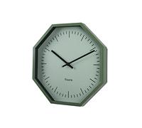 Fisura - Reloj de Pared Original Octogonal Verde. Reloj de Cocina Moderno. Reloj de Pared Verde. 30 centímetros de diámetro. ABS y Cristal. 1 Pila AA.