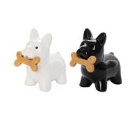 Fisura - Salero y pimentero original. Set de sal y pimienta para la mesa con diferentes diseños. Juego de salero y pimentero de cerámica.