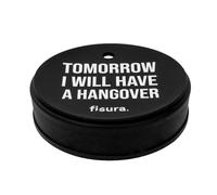 Fisura - Tapa vasos antidroga “I will have a hangover". Protector de bebida original azul. Cubierta para bebidas reutilizable. Protección de vaso antiderrame Hecho de silicona.