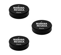 Fisura - Tapa vasos antidroga "Mañana resaca" 3 unidades. Protector de bebida original. Cubierta para bebidas reutilizable. Protección de vaso antiderrame hecho de silicona. 3 unidades