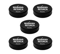 Fisura - Tapa vasos antidroga "Mañana resaca" 5 unidades. Protector de bebida original. Cubierta para bebidas reutilizable. Protección de vaso antiderrame hecho de silicona. 5 unidades