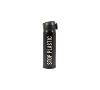 Fisura Termo de café 500 ml Stop Plastic para Llevar. Botella de Acero Inoxidable, Libre de BPA, hermético asilado al vacío, INOX con Doble Pared y Cierre hermético de Seguridad. 21,5x6’5 cm