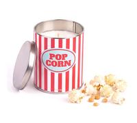 Fisura - Vela aromática original “pop corn” en lata con tapa. Vela de soja con aroma esencia de palomitas con mantequilla. Con caja de regalo. 45 horas de duración. 285 gramos. Regalo original.