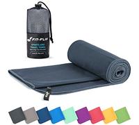 Fit-Flip Toalla Microfibra, para el Gimnasio y la Playa, compacta