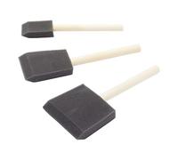 Fit For The Job: juego de 3 brochas de espuma, brochas de espuma para pintar y manualidades, pegamento, barniz, esmalte, pintura o tinte para madera, brochas de esponja para pintura, brocha de esponja