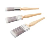 Fit For The Job Juego de 3 Pinceles de Pintura de Diamante para Bricolaje para un Acabado Suave con Pinturas en emulsión, Brillantes y satinadas. Contiene Pinceles de 1", 1,5", 2"