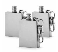 Fit4Blackout Pack de 3 mecheros permanentes, impermeables, llaveros, cerillas, encendedores para velas, supervivencia, camping (necesita líquido para mecheros)