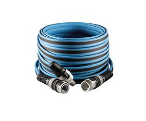 FITT FORCE 15 m, Manguera de Agua para Riego de Jardín, Ligera, Resistente y Compacta, para Uso Intensivo, con Lanza, color Azul, -43% CO2e