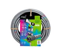 FITT NTS MASTERPLUS 1/2" (12,5mm) 15m - Manguera para Riego de Jardín Robusta para Uso Intensivo Profesional con Pistola Multichorro y Racores