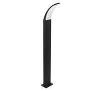 Fiumicino Sobremuro exterior (11 W, Color del marco: Negro, Blanco cálido, 11 x 8 x 90 cm, Con bombillas)