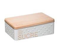 Five - Caja de azúcar en trozos de metal decorativo en relieve