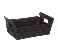 Five - Cesta de almacenamiento con 2 asas de color negro
