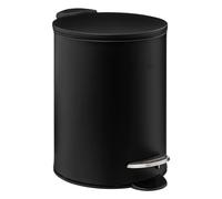 Five - Cubo de basura de baño (3 L), color negro
