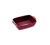 Five - Plato de horno rectangular de cerámica roja 25 x 16 cm