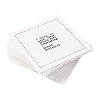Five Star Napkins Servilletas de cóctel de algodón blanco, servilletas de bebidas, servilletas de bar, servilletas de tela, servilletas de fiesta, eventos, vacaciones, bodas, cumpleaños, desechables,