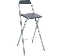 Five Taburete Alto De Bar Plegable Gris De Louna