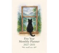 Five Year Monthly Planner 2027-2031 Small Size: 5 Year Monthly Calendar Organizer with Contact List, Password Tracker | 60 Months of Planning from ... design for cat lovers pocket size 4x6