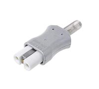fivekim Enchufe industrial del zócalo para el calentador eléctrico de la aleación de aluminio del anillo de calefacción de cerámica Conectores y terminales de alta temperatura blanco, rojo
