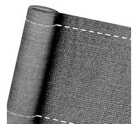 FIVMEN Panel de valla de 1,8 x 10 m, valla de jardín, valla de privacidad, 150 g/m², HDPE, protección visual para balcón, protección visual para balcón, resistente a la intemperie, color gris