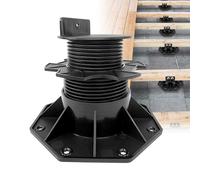 FIVMEN Soporte de altura ajustable de WPC para terrazas, 60 - 140 mm, autonivelante, para jardín, balcón, azulejos, 20 unidades