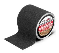 FIXCHORD Cinta Adhesiva Antideslizante, 5mx100mm cinta antideslizante, Interior/Exterior, Cinta Antirresbalante para Escalones y Rampas, Skate, Impermeable, Gran Tracción, 80 Gritos, Negro