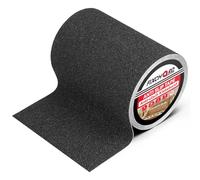 FIXCHORD Cinta Adhesiva Antideslizante, 5mx150mm cinta antideslizante, Interior/Exterior, Cinta Antirresbalante para Escalones y Rampas, Skate, Impermeable, Gran Tracción, 80 Gritos, Negro