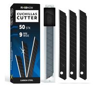 FixedNow 50 x Cuchillas de Corte 9mm Acero al Carbono Japonés