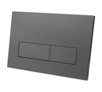 Fixnorex Placa Accionamiento WC Mate para Geberit Sigma 01/20/30 Grisoscuro | Placa de Doble Descarga para UP300 & UP320, con Kit de Palancas y Marco de Instalación, 245 × 164 mm