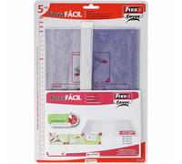 Fixo Cover 1009700 - Pack de 5 Forros para Libros, Ajustables, Transparente, 30 x 53 cm, 120µ