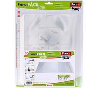 Fixo Cover 1014200 - Paquete de 5 Forra Fácil Eco con Solapa Ajustable de 285x520mm