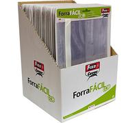 Fixo Cover - Forro de Libros Ajustables Forra Fácil, 5 Unidades, 22x40cm, Solapa Ajustable y Reposicionable, Polipropileno Transparente, Perfecto para Proteger tus Libros Escolares