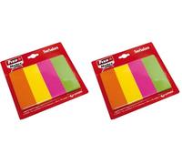 Fixo Notes 65005080. Marcadores Autoadhesivos, 24x76mm, 4 Colores Neón (Paquete de 2)