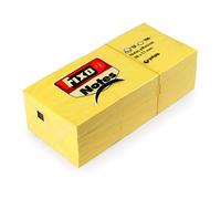 Fixo Notes 65005360. Pack de 12 Notas Adhesivas Amarillas, 100 Hojas, 38x51mm