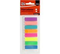 Fixo Notes Marcadores Adhesivos, 200 Unidades, 12 x 45 mm, Resistentes Agua