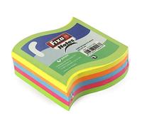 Fixo Notes | Notas Adhesivas Forma Bandera | Bloc con 5 Colores Neón | 69x65mm | 50 Hojas | Certificado FSC | Perfecto Material de Oficina para Mejorar tu Productividad