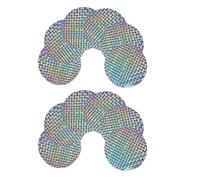 FIXOSHEE Pegatinas Reflectantes Antipalomas de PVC Plateadas 60 Adhesivas, Ahuyenta Palomas para Jardines, Ventanas y Uso en Interiores y Exteriores