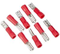 Fixpoint 17000 - Conector de horquilla para cables de 0,5 a 1,5 mm (2,8 mm, 100 unidades), color rojo