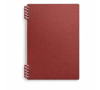 FJMQHU Libreta Retro Cubierta PP, papel 80 - para estudians - tomar apuns - organizar ias - diario personal - 120 páginas, Rojo retro, B5 (rayado) 60 hojas/120 páginas