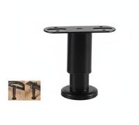 FJMQHU Soporte Ajustable para Cama Repuesto Telescópico de Estructura Patas Antideslizantes Placa Gruesa Protección del Piso Adecuado para Camas de Madera Dormitorio, Negro, 12-18cm