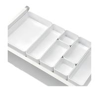 FJOADNVM Cajas Organizadoras Cajones Desktop Drawer Organizer Partition Makeup Sundries Utensils Cutlery Storage Box Set for Kitchen Bathroom Office Tray(7pcs setB)
