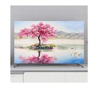 FJOADNVM Funda Para TV Cubierta protectora for TV, cubierta antipolvo for colgar en el hogar, for, decoración Universal de flores for, Simple(I,55inch 130x80cm)