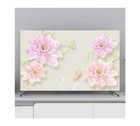 FJOADNVM Funda Para TV Cubierta protectora for TV, cubierta antipolvo for colgar en el hogar, for, decoración Universal de flores for, Simple(G,32inch 80x50cm)