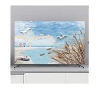 FJOADNVM Funda Para TV Cubierta protectora for TV, cubierta antipolvo for colgar en el hogar, for, decoración Universal de flores for, Simple(F,45-48inch 110x65cm)