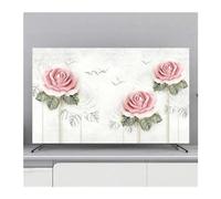 FJOADNVM Funda Para TV Cubierta protectora for TV, cubierta antipolvo for colgar en el hogar, for, decoración Universal de flores for, Simple(H,45-48inch 110x65cm)