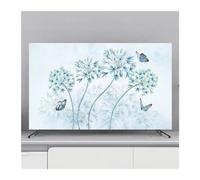 FJOADNVM Funda Para TV Cubierta protectora for TV, cubierta antipolvo for colgar en el hogar, for, decoración Universal de flores for, Simple(B,32inch 80x50cm)