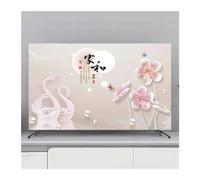 FJOADNVM Funda Para TV Cubierta protectora for TV, cubierta antipolvo for colgar en el hogar, for, decoración Universal de flores for, Simple(E,32inch 80x50cm)