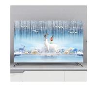 FJOADNVM Funda Para TV Cubierta protectora for TV, cubierta antipolvo for colgar en el hogar, for, decoración Universal de flores for, Simple(D,32inch 80x50cm)